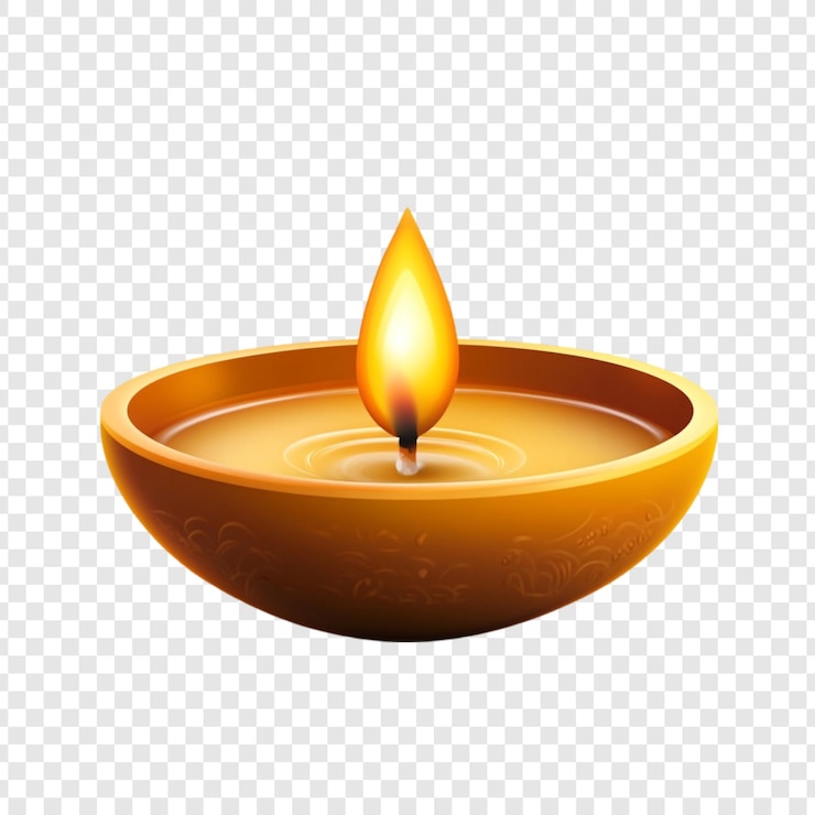 PSD gratuito diya illuminata un simbolo di luce e speranza