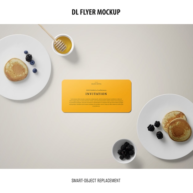 Gratis PSD dl flyer mockup