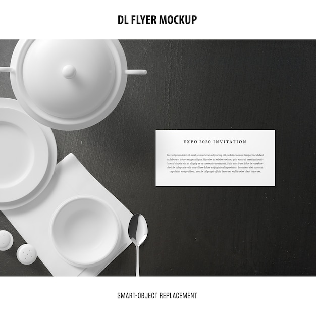 Gratis PSD dl flyer mockup