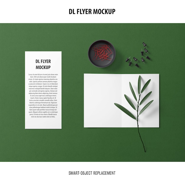 Gratis PSD dl flyer mockup