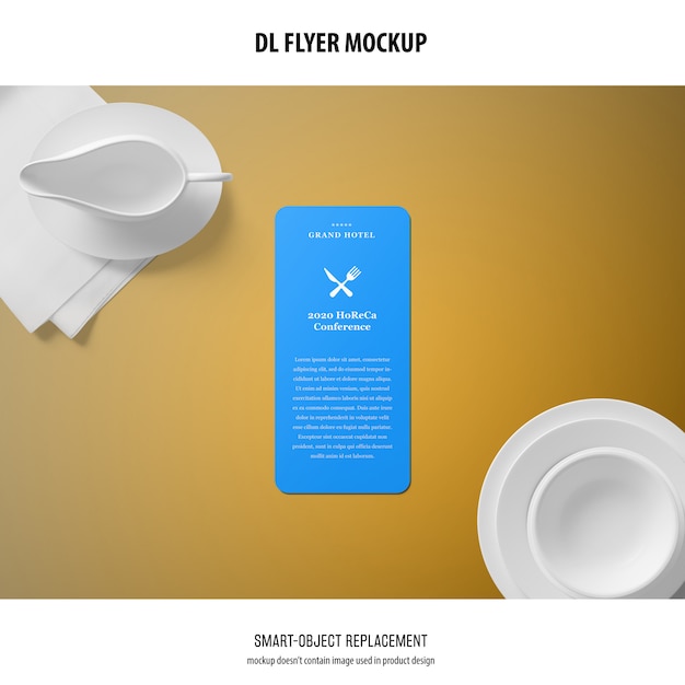 Dl flyer mockup