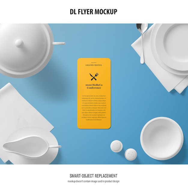 Gratis PSD dl flyer mockup