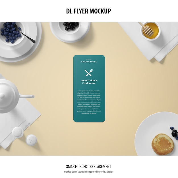 Gratis PSD dl flyer mockup