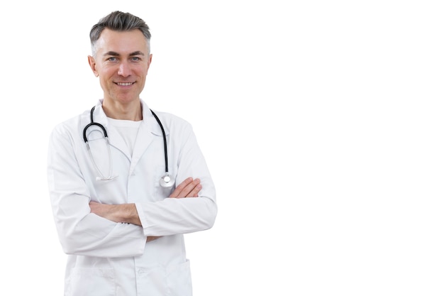 Dokter bereidt zich voor op routinematige medische controle