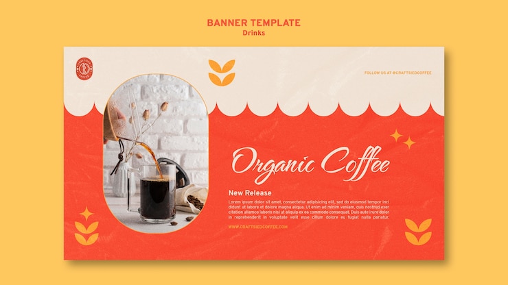 PSD Gratis drink banner template