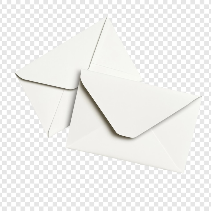 PSD gratuito due buste bianche mockup design minimalista pulito