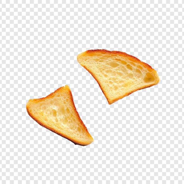 PSD gratuito due fette di pane tostato d'oro