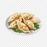 PSD gratuito dumplings de carne de maultaschen aislados sobre un fondo transparente