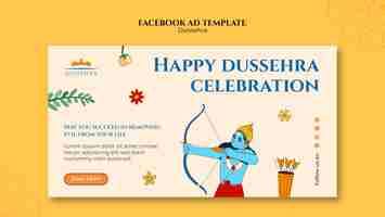 Gratis PSD dussehra-sjabloonontwerp