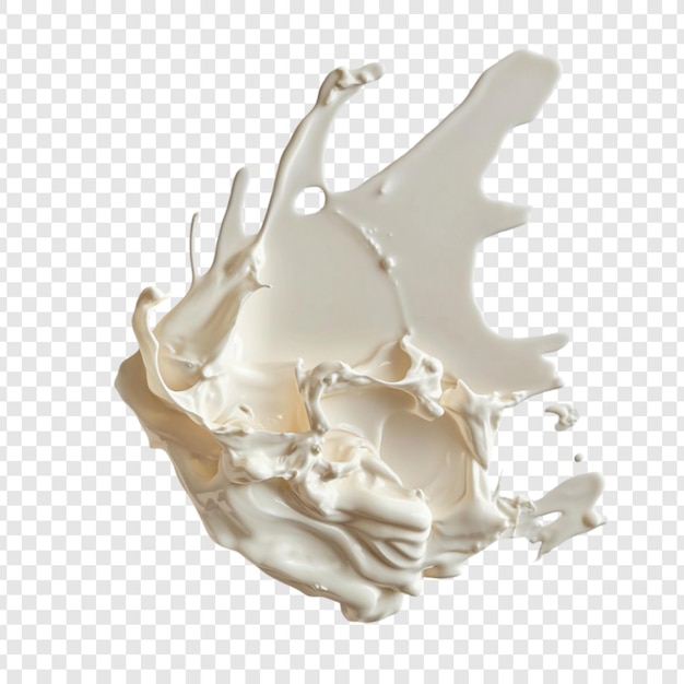 Dynamic Milk Splash Creamy White Liquid Art (Arte liquida bianca e cremosa del latte dinamico)