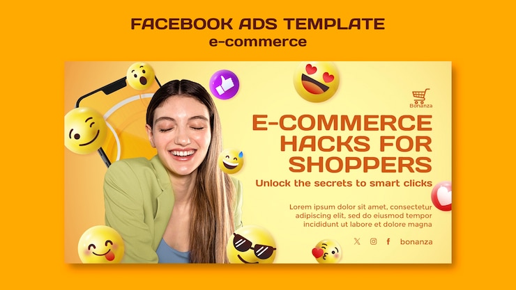 PSD Gratis e-commerce concept  facebook template