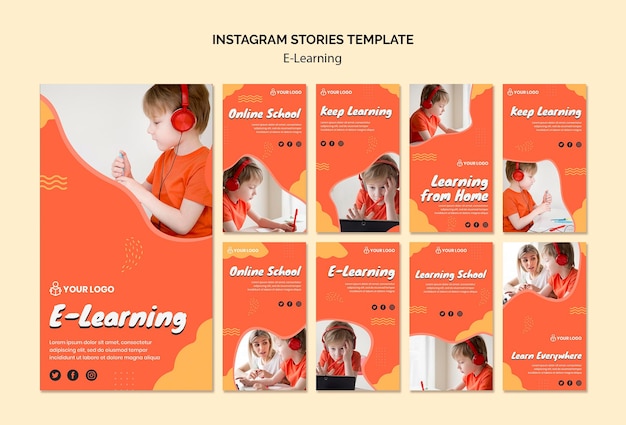 Gratis PSD e leren instagramverhalen