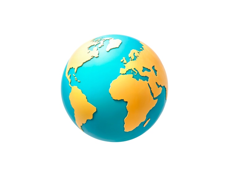 Gratis PSD earth ball school onderwijs