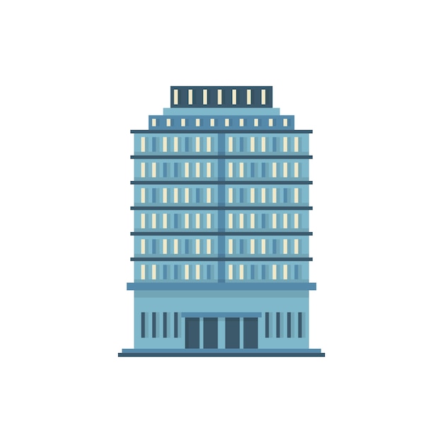 Edificio de oficinas de diseño plano aislado