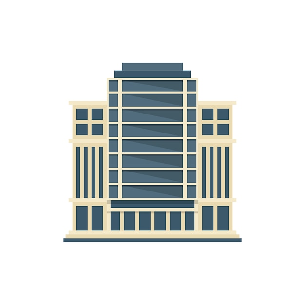 Edificio de oficinas de diseño plano aislado