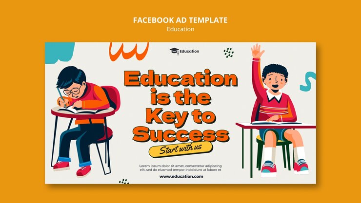 PSD Gratis educational offer facebook template