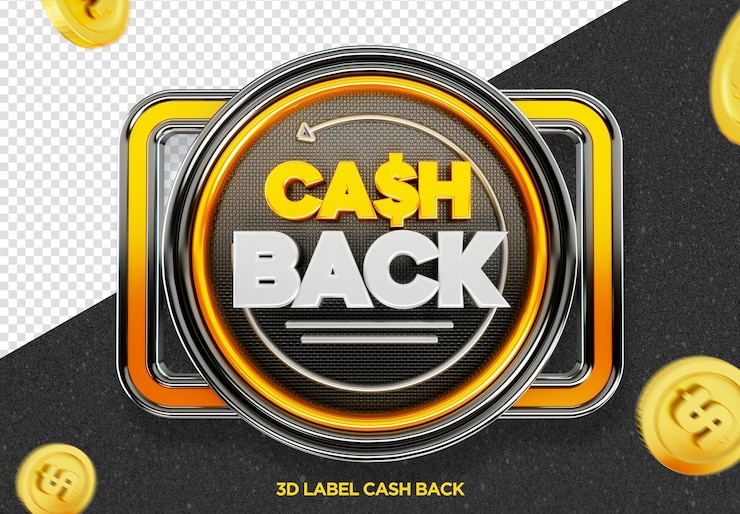 Gratis PSD een cashback 3d cash cash cashback advertentie