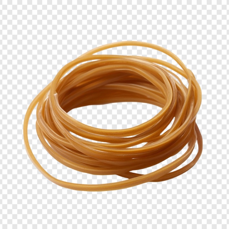 Gratis PSD een close-up van een spoel bruine rubberen banden