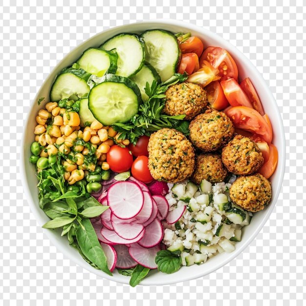 Een heerlijke en gezonde falafelbak Een levendige vegetarische verrassing