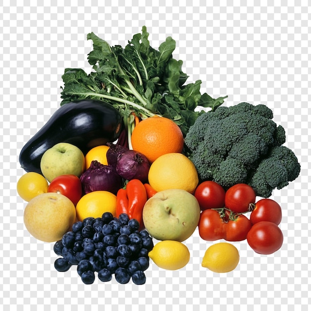 Een levendige verscheidenheid aan vers fruit en groenten
