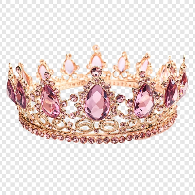 Een majestueuze roze edelstenen kroon