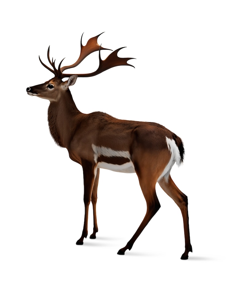 Gratis PSD een schattig hert geïsoleerd.