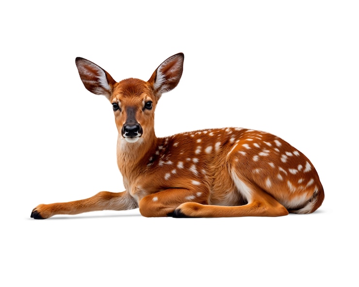 Gratis PSD een schattig hert geïsoleerd.