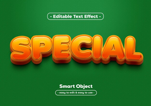 Efecto de estilo de texto especial