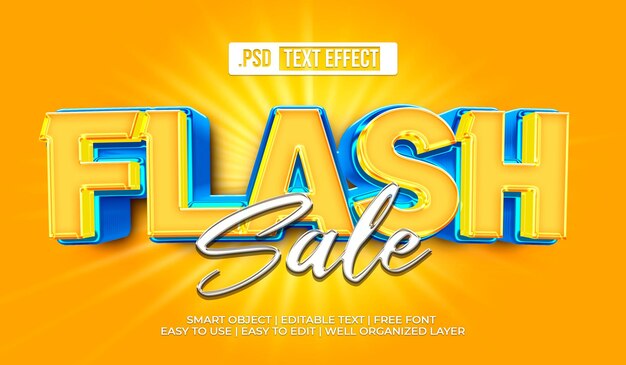 Efecto de estilo de texto flash