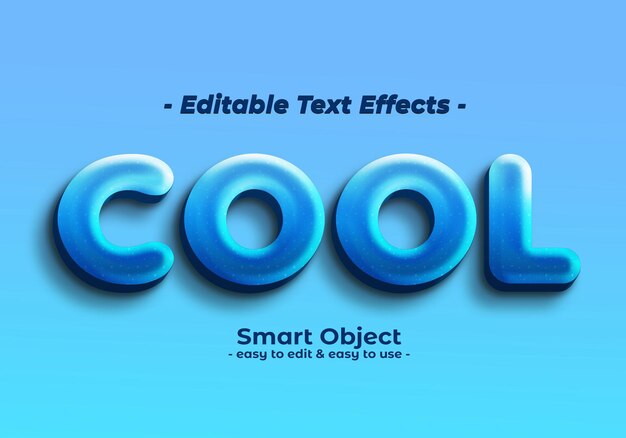 Efecto de estilo de texto fresco