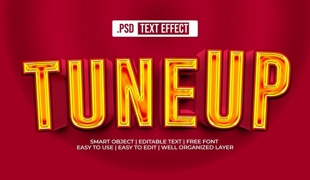 Efecto de estilo de texto de TuneUP