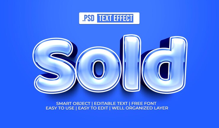 PSD gratuito efecto de estilo de texto vendido