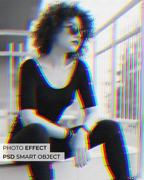 efecto de foto de canal dividido rgb