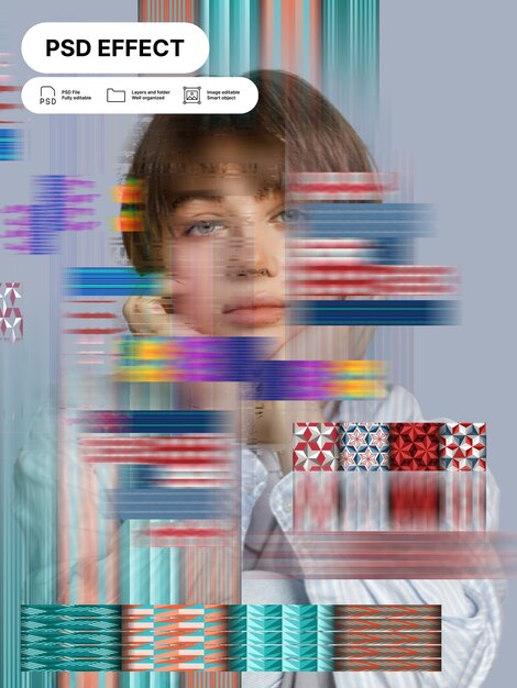 Efecto de fotografía creativa abstracta