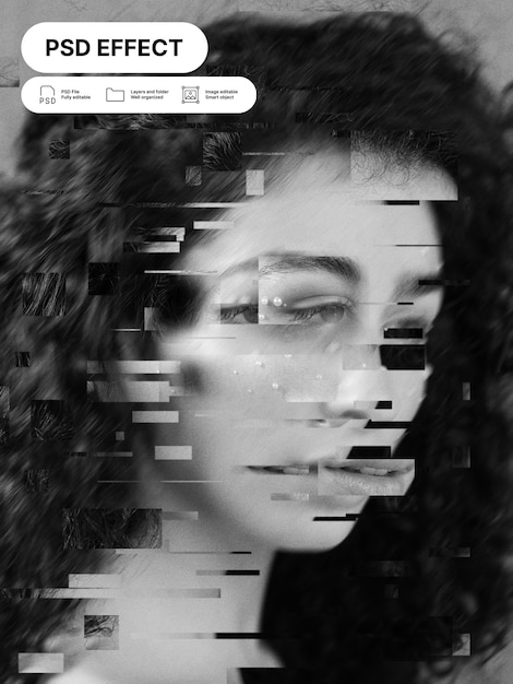 Efecto de fotografía creativa abstracta