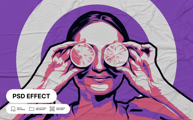 Efecto fotográfico de arte vectorial
