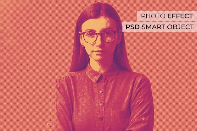 Efecto fotográfico de medio tono ácido