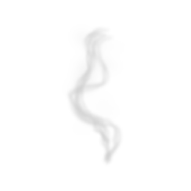 Efecto de humo realista aislado