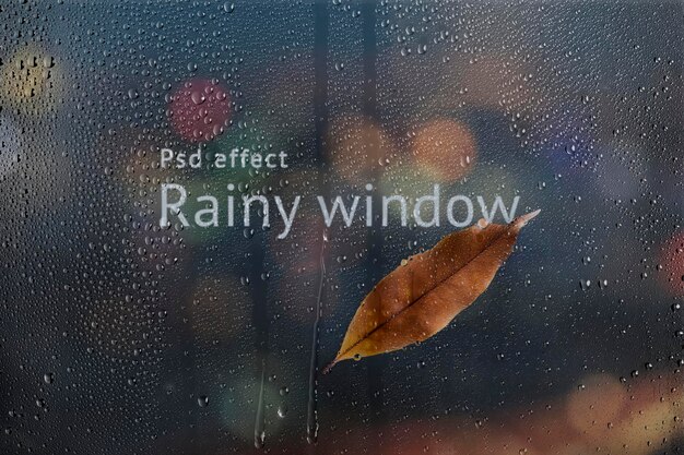 Efecto psd de ventana lluviosa, complemento de superposición fácil