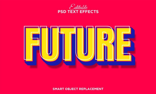 Efecto de texto de arte pop retro