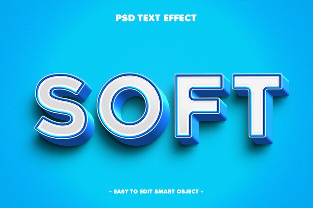 Efecto de texto blando