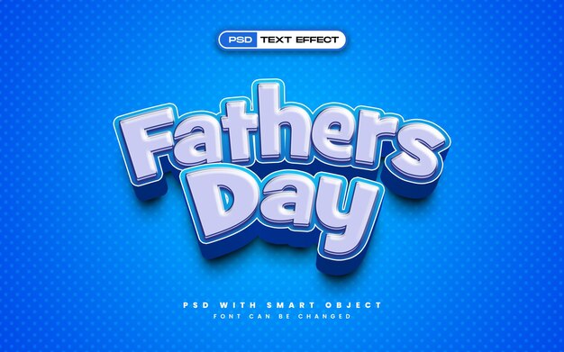 Efecto de texto del día del padre