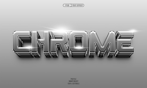 Efecto de texto editable en Chrome 3D