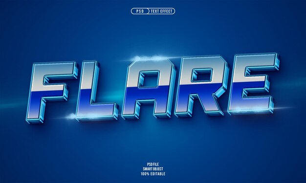 Efecto de texto editable Flare 3D