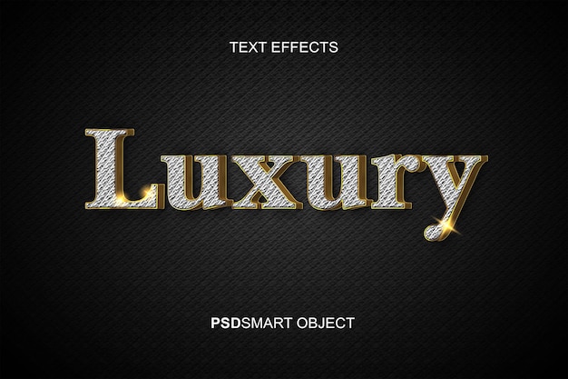 Efecto de texto editable de lujo estilo de texto 3d de oro de lujo