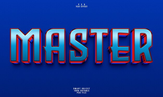 Efecto de texto editable Master 3D