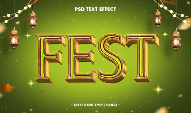 Efecto de texto editable
