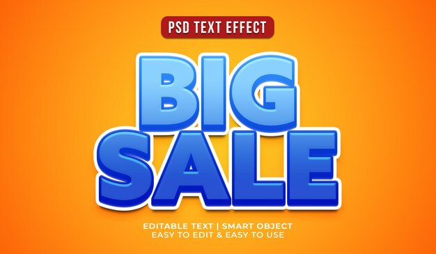 efecto de texto de grandes ventas