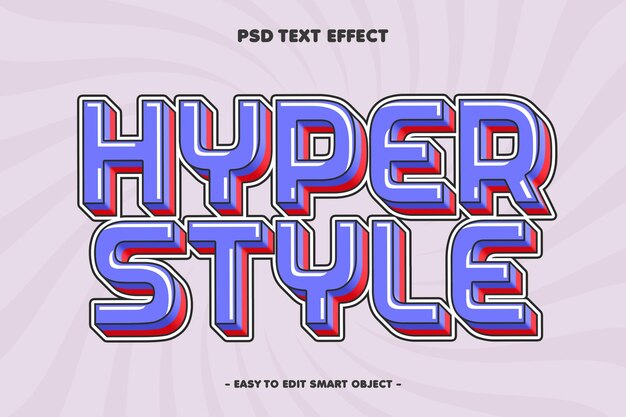 Efecto de texto hipereditable