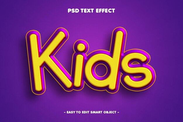 Efecto de texto para niños